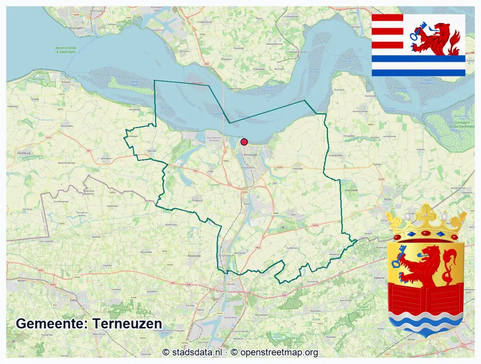 Schematische gemeentegrens Terneuzen